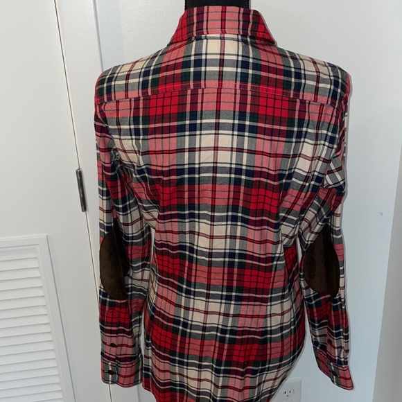 Ralph Lauren Plaid Slim Fit Button Down Size 12 - Picture 4 of 7